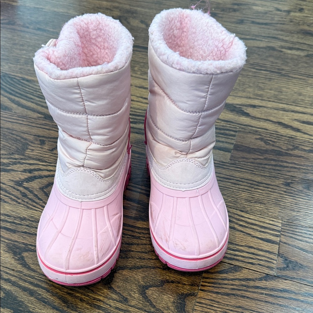 Girl 2T LL Bean Pink Waterproof Winter snow Boots - Pair 2